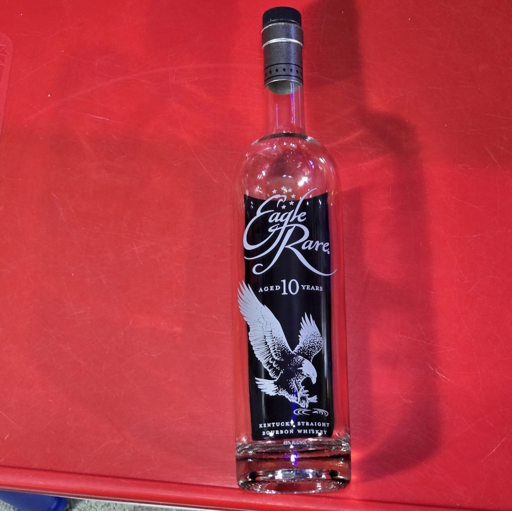 Eagle Rare Bourbon Bottle + Cork Topper Aged 10 Years